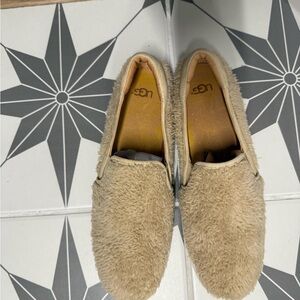 UGG Women's Tan Furry Sneakers